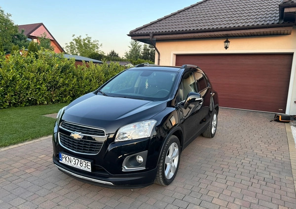 Chevrolet Trax cena 42500 przebieg: 113677, rok produkcji 2013 z Konin małe 79